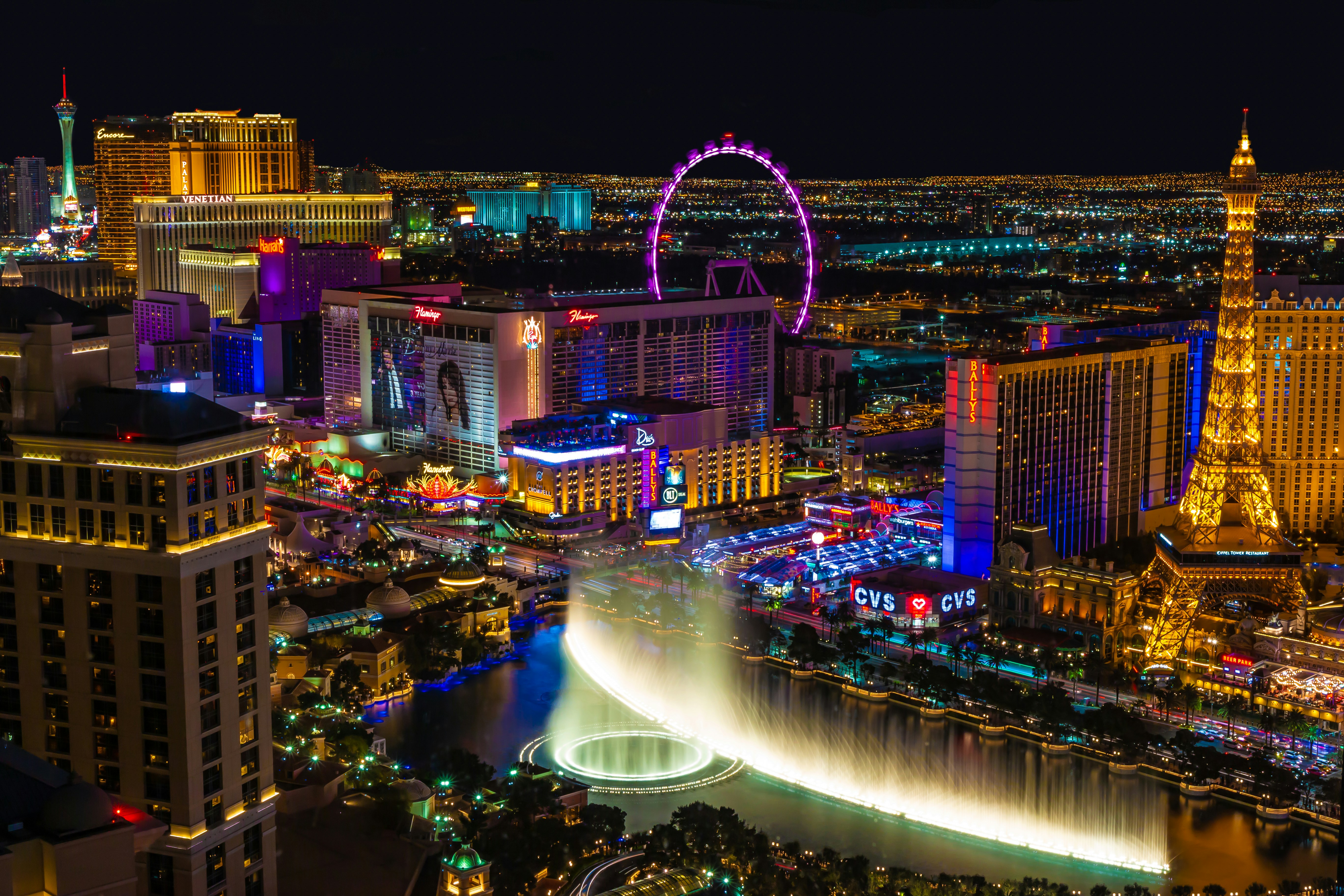 Las Vegas Strip at dusk
