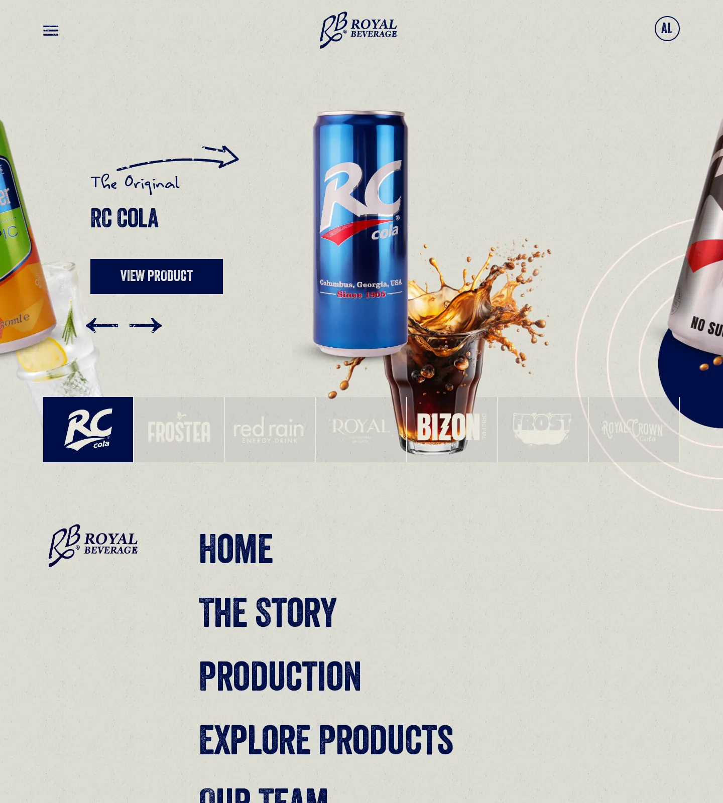 Royal Beverage product collection